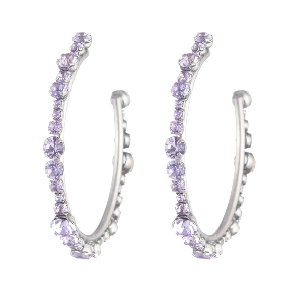 DANNIJO Alicia Swarovski Crystal Hoops